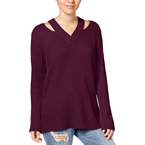 Hooked Up By Iot Juniors Cutout Collar Sweater