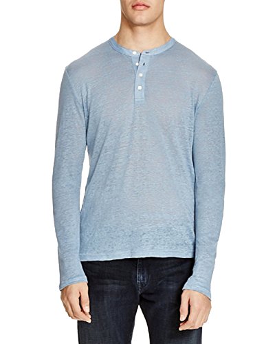Slub Linen Long Sleeve Henley Tee