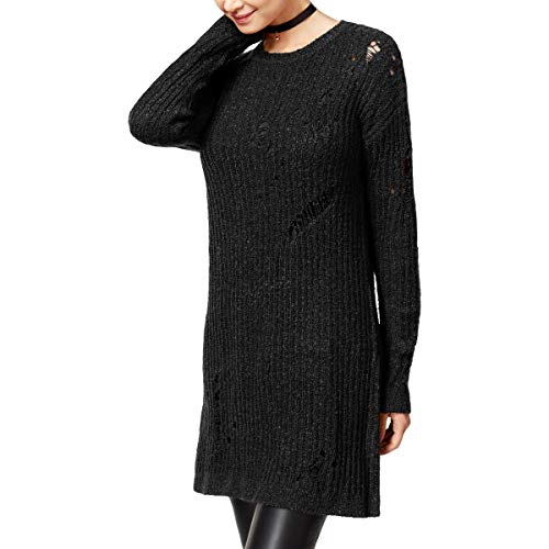Juniors' Ripped Sweater Tunic