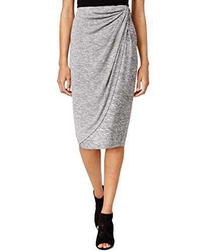 Draped Faux-Wrap Skirt