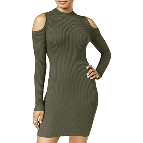 Juniors' Cold-Shoulder Sheath Dress