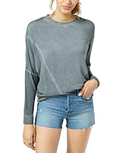 Juniors' Weathered-Wash Pullover Sweatshirt