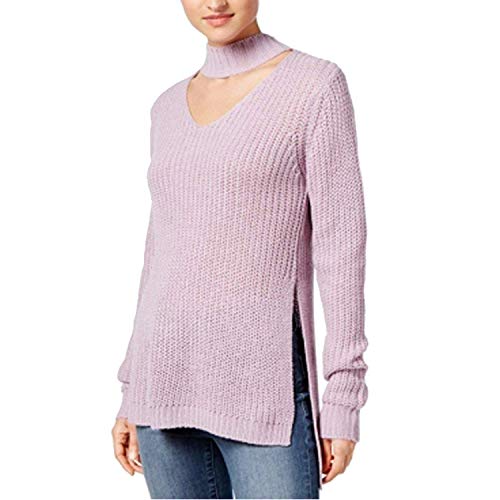 Juniors' Cutout Turtleneck Sweater