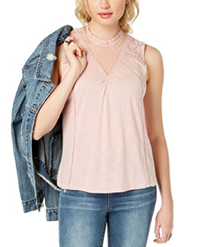 Juniors' Lace Illusion Tank Top