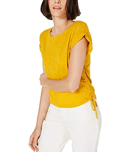 Side-Drawstring Cotton Top