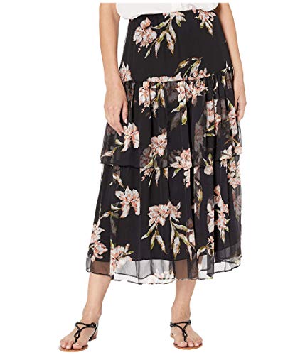 Lauren Ralph Lauren Floral Print Tiered Georgette Peasant Skirt