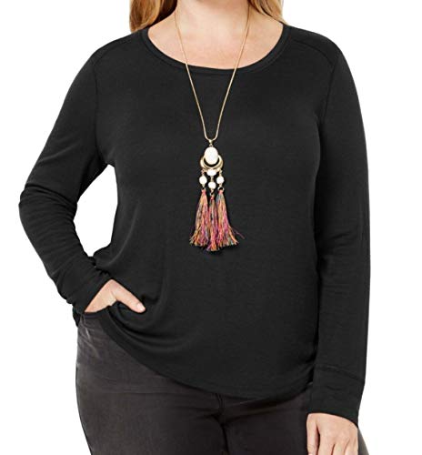I.N.C. Plus Size Ribbed Shirttail Top
