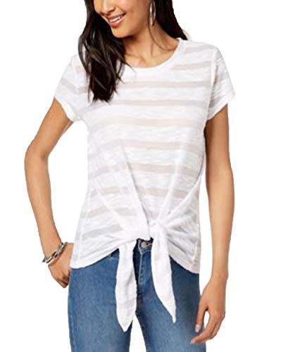 INC Illusion Tie-Front T-Shirt
