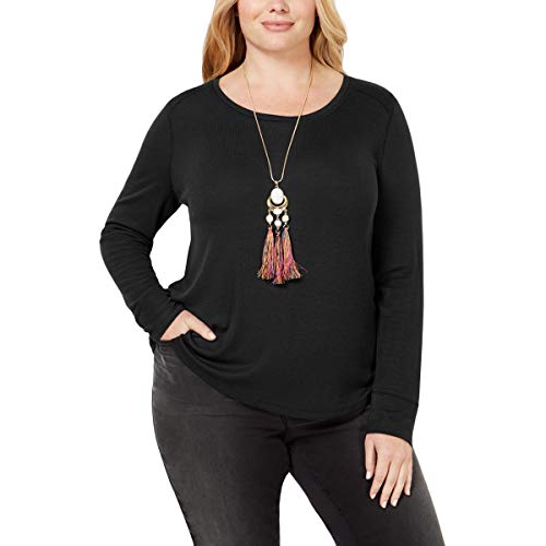 I.N.C. Plus Size Ribbed Shirttail Top