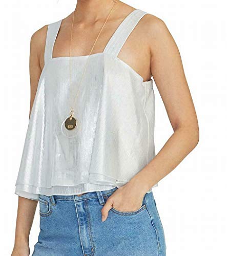 Tosca Trapunto Metallic Sleeveless Top