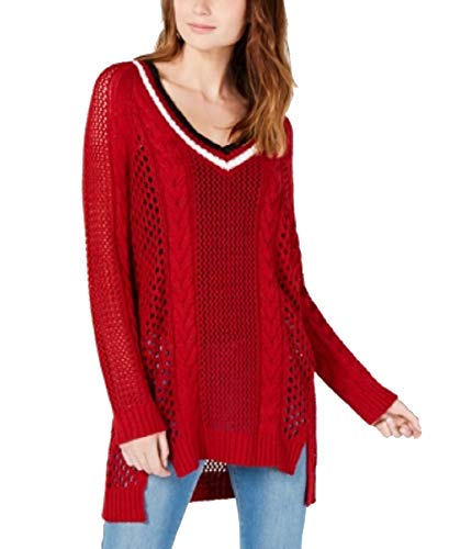 by Ikeddi Juniors' Pointelle Varsity Tunic Sweater