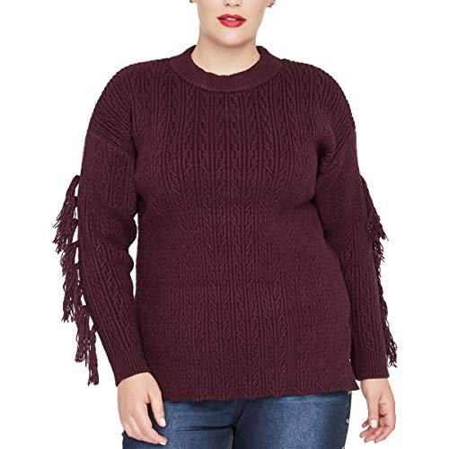 Trendy Plus Size Tassel-Trim Sweater