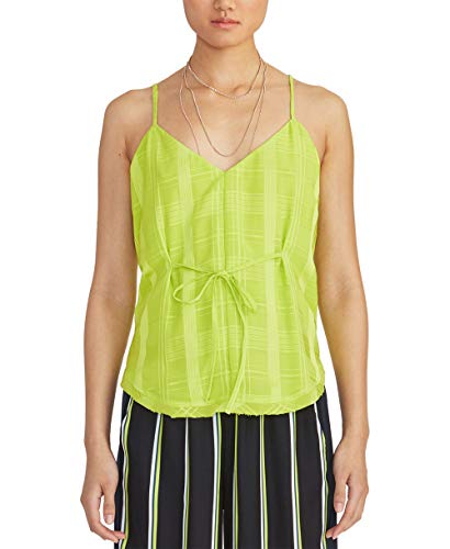 Jasmin Plaid Tie-Front Camisole