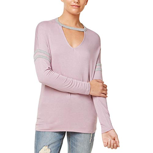Juniors' Striped Choker Top