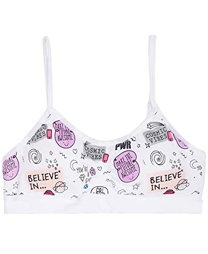 Little & Big Girls Printed Seamless Ruched Crop Bra