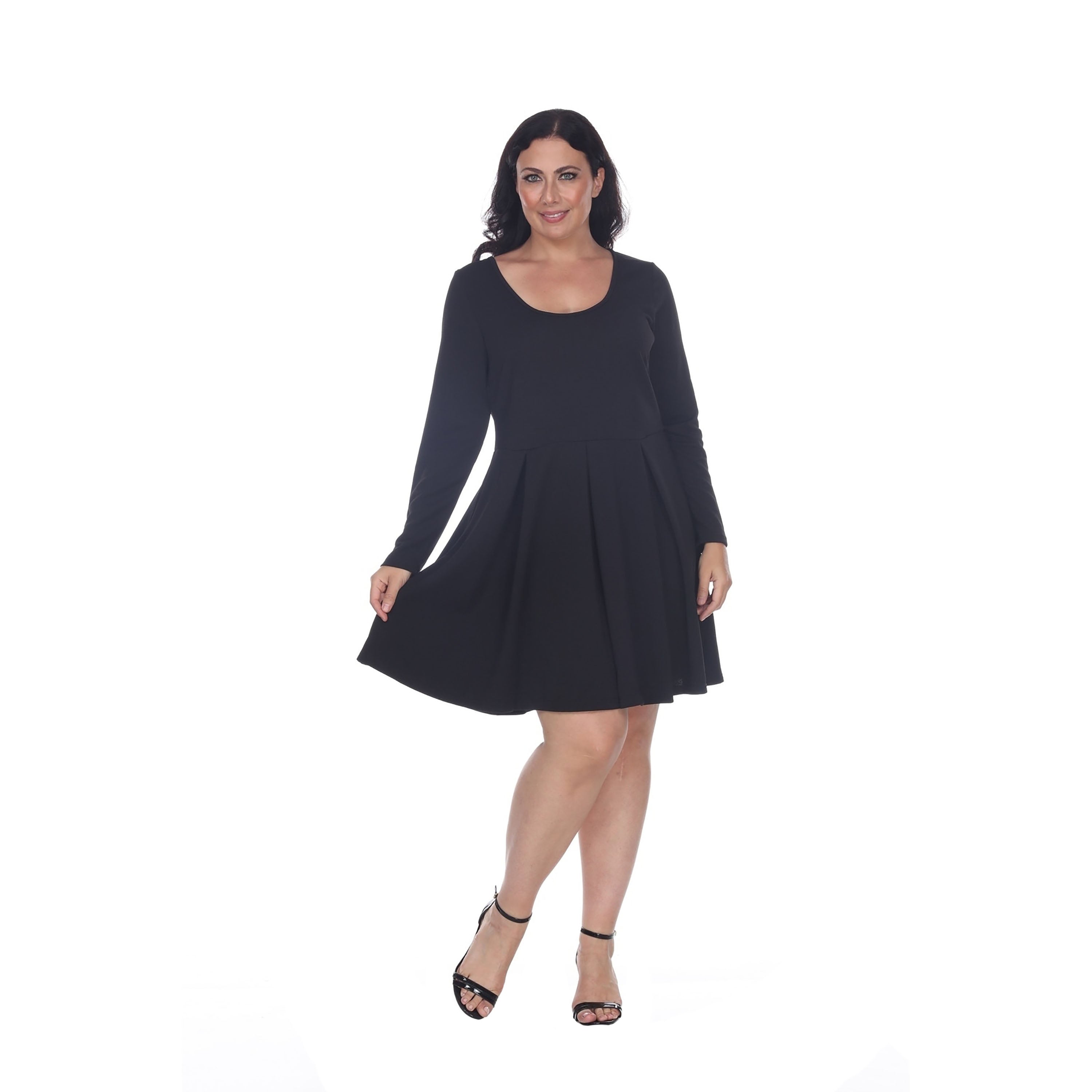 White Mark Women s Plus Size Jenara Dress Black 3X