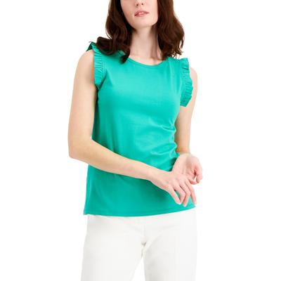 Anne Klein Ruffled Tank Top