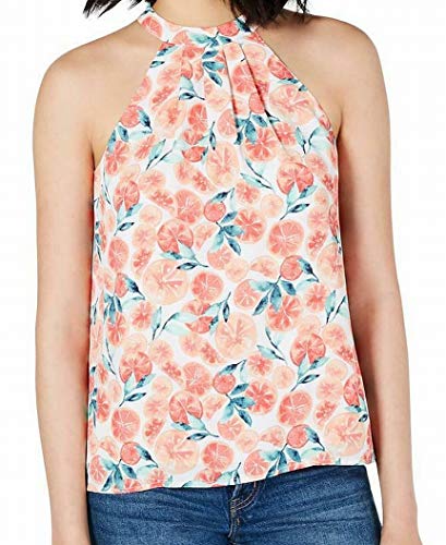 Printed Tie-Neck Top