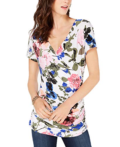 INC Ruched Surplice Top