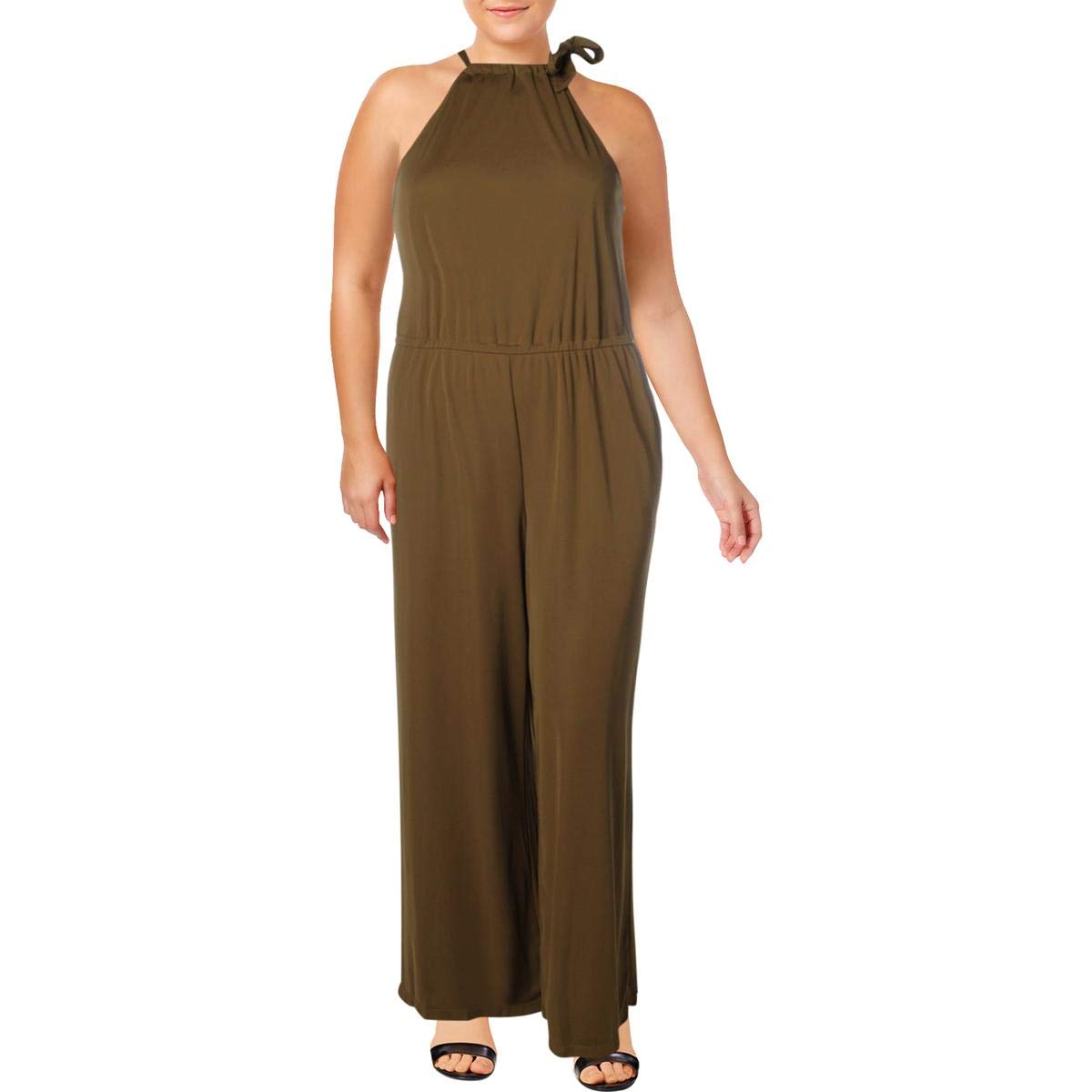 Lauren Ralph Lauren Tie Neck Halter Jumpsuit