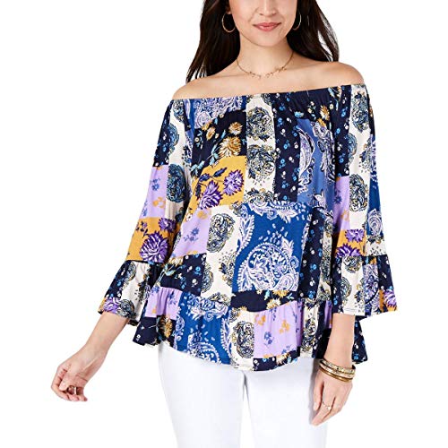 Off-The-Shoulder Floral-Print Top