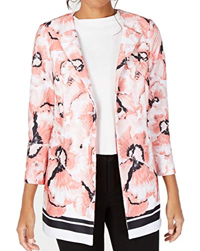 Printed One-Button Jacket