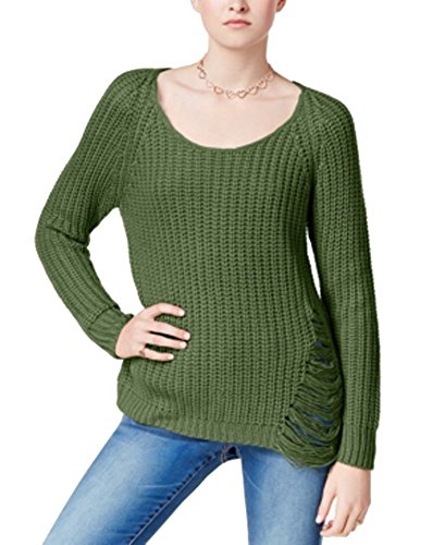 Juniors' Ripped Sweater
