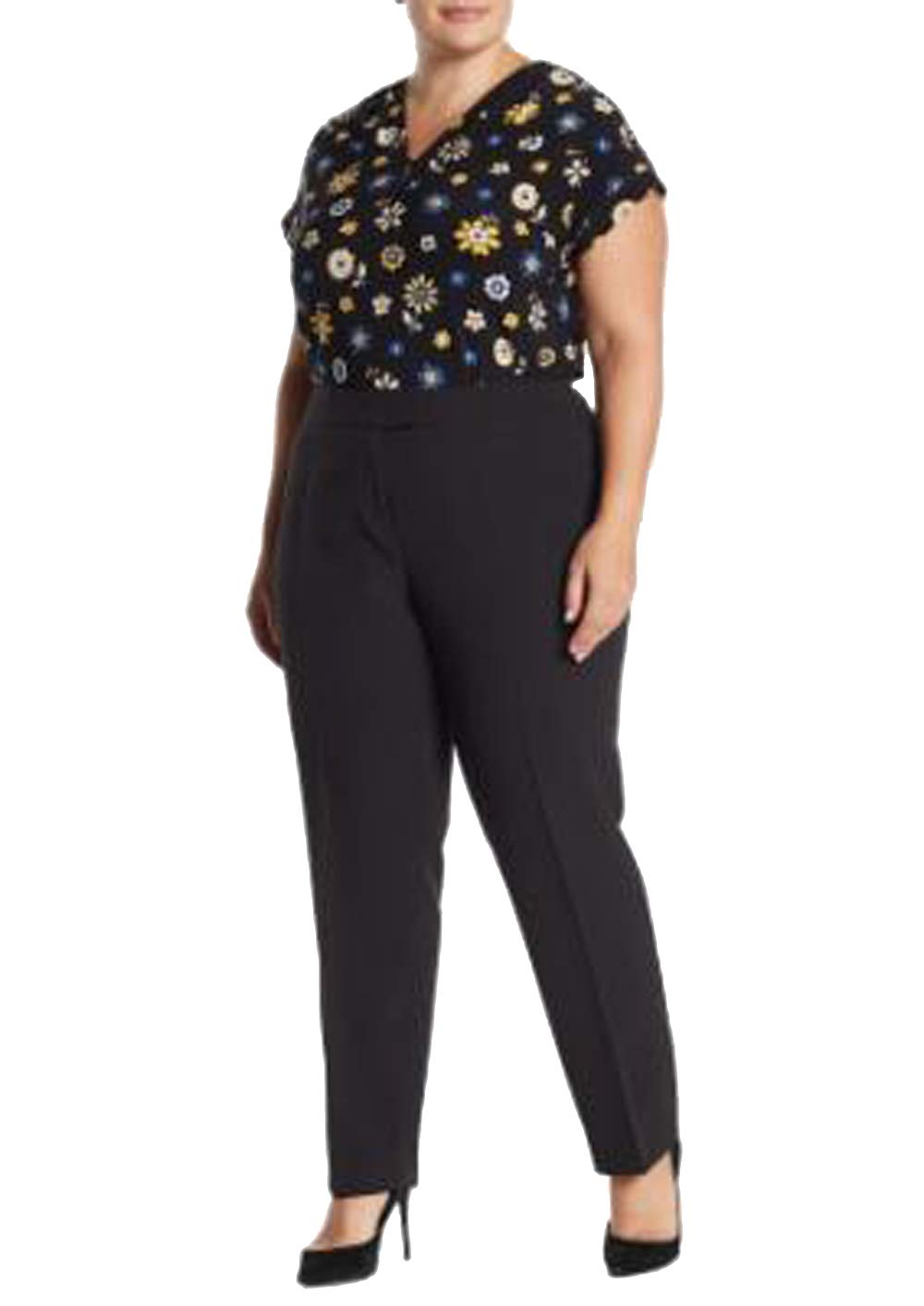 Anne Klein Women's Size Plus Extend TAB (Bowie Pant), Anne Black, 18W