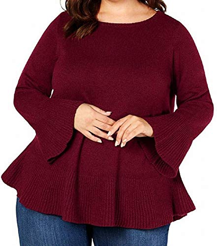 Plus Size Ruffled Sweater