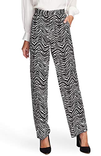 Zebra Peaks Printed Wide-Leg Pants