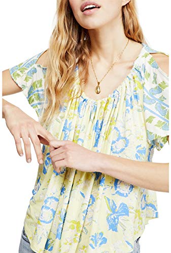 Free People Baja Babe Printed Tie Back Top