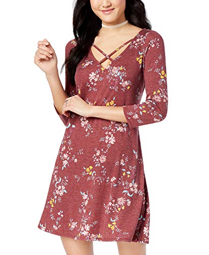 Juniors' Marled Crisscross Dress