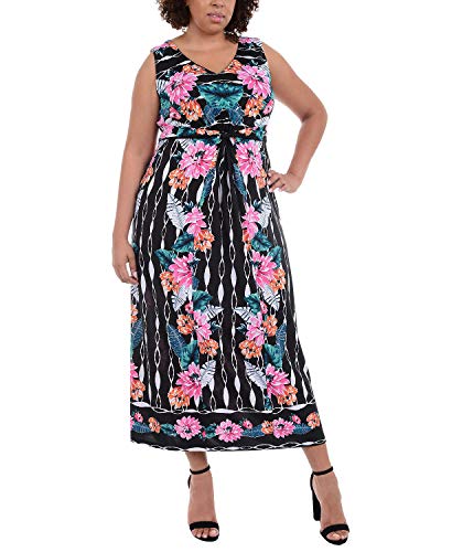 Plus Size Twist-Waist Maxi Dress