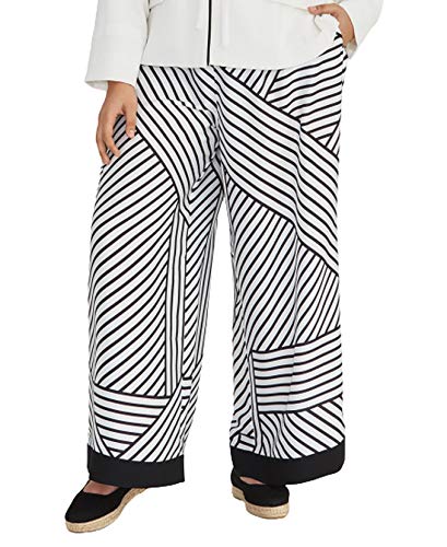 Plus Size Adalia Printed Wide-Leg Pants