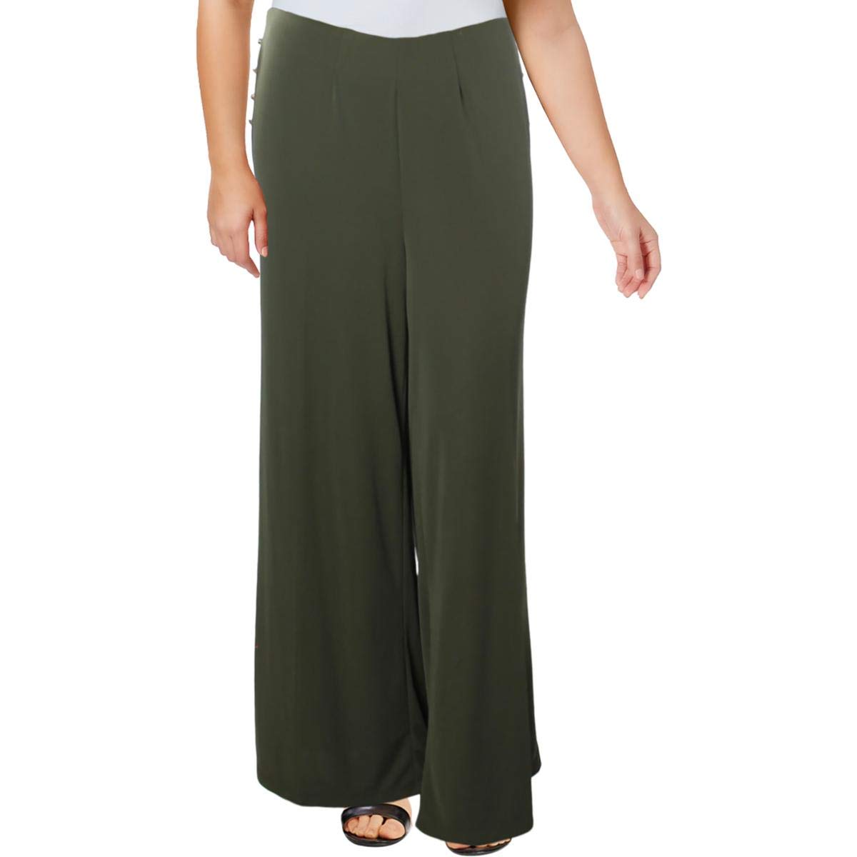 Lauren Ralph Lauren Womens Plus Vattani Wide-Leg Palazzo Pants