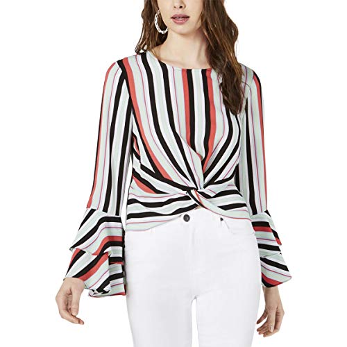 Striped Flared-Sleeve Top
