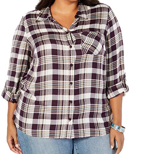 Plus Size Plaid Shirt