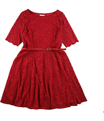 Belted Lace Dress
