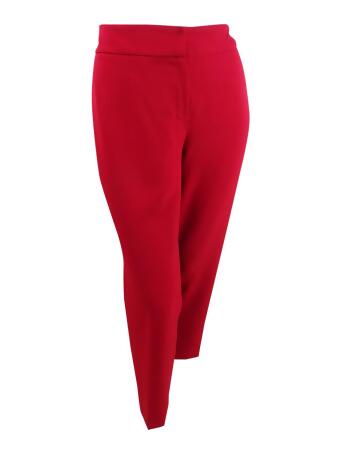 Women's Stretch-Crepe Straight-Leg Pants