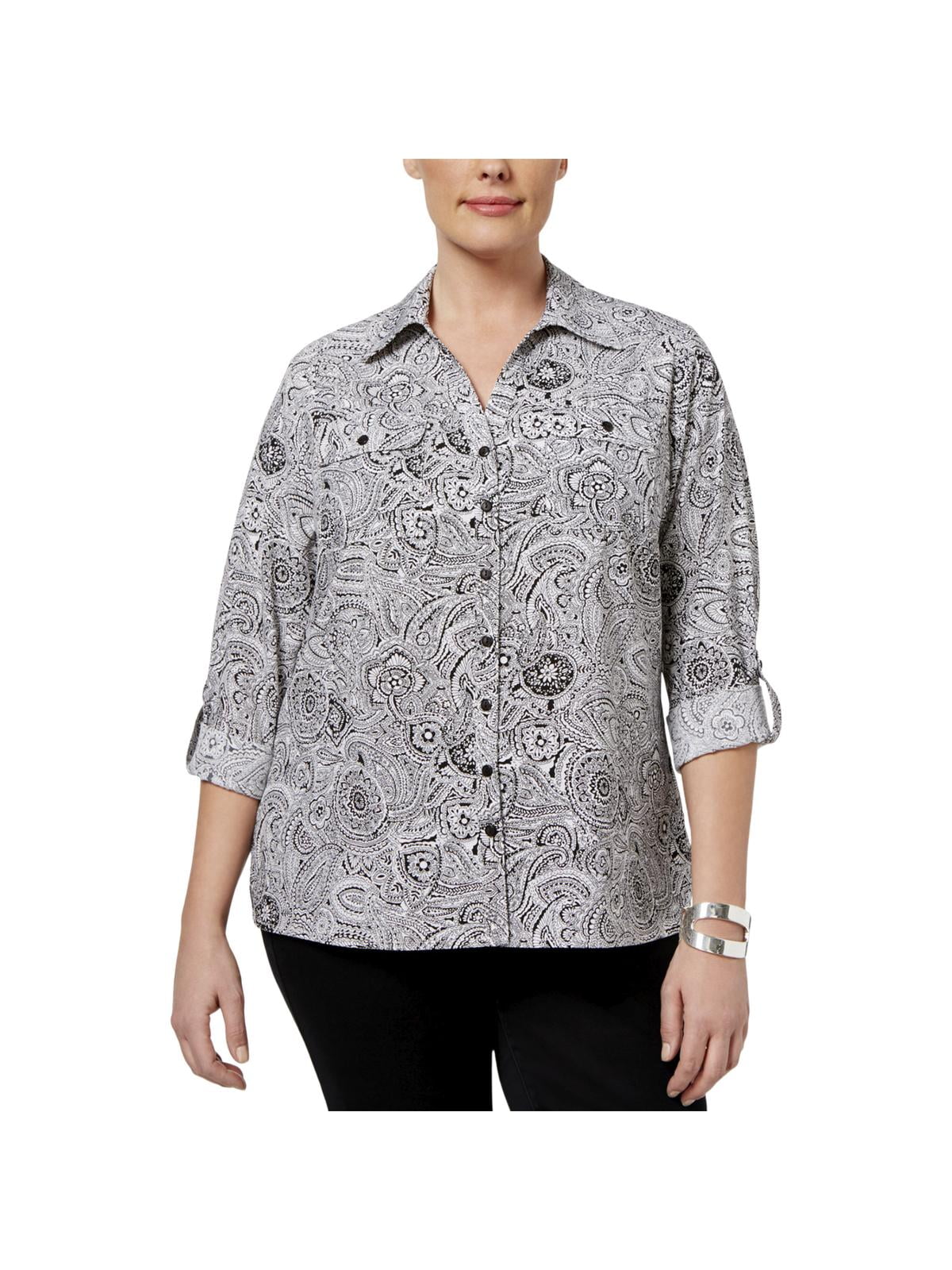 Plus Size Utility Blouse