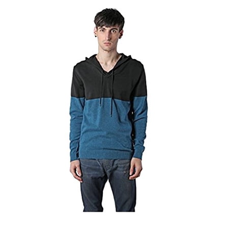 Diesel Men's K-Susa Long Sleeve Sweater Black/Blue XL