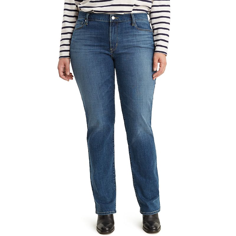 Trendy Plus Size Classic Straight Leg Jeans