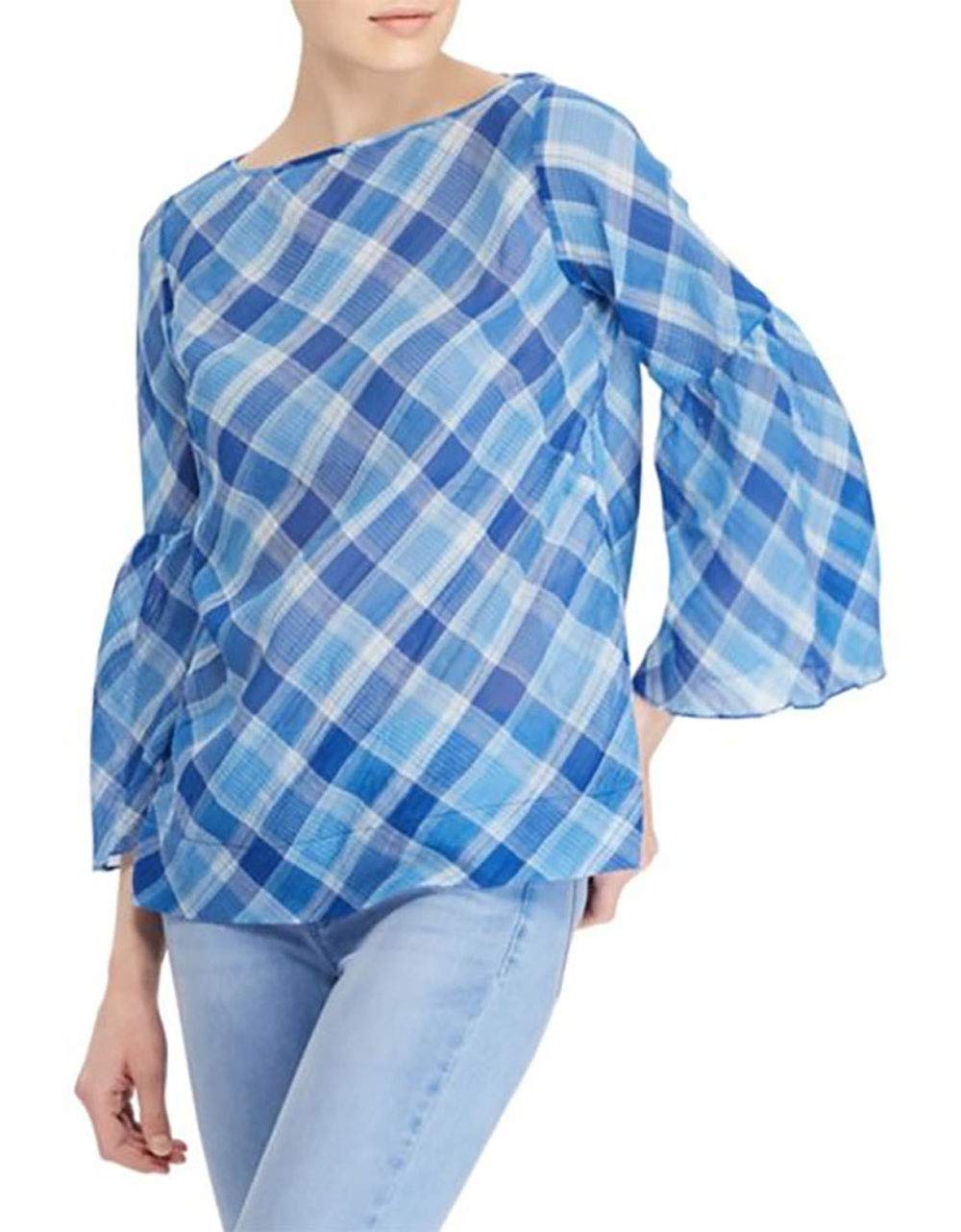 Lauren Ralph Lauren Petite Bell-Sleeve Boat Neck Top