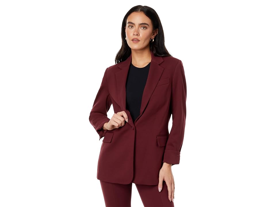 Women's Notched-Collar One-Button Jacket