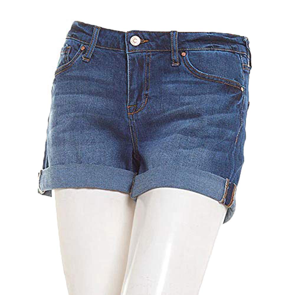 Celebrity Pink Juniors Mid Rise Boyfriend Shorts