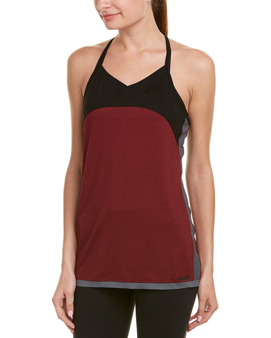 Blanc Noir Heathered Racer Tank