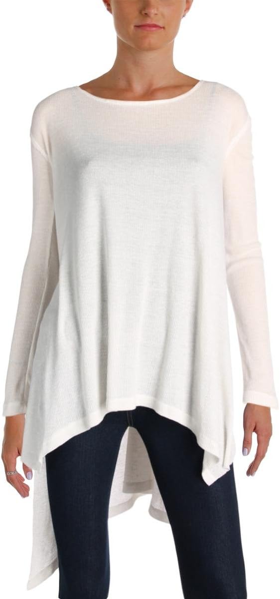 Free People Womens Heathered Long Sleeves T-Shirt