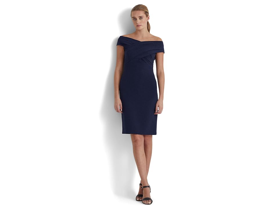 Lauren Ralph Lauren Womens Irene Off-The-Shoulder Cocktail and Party Dress