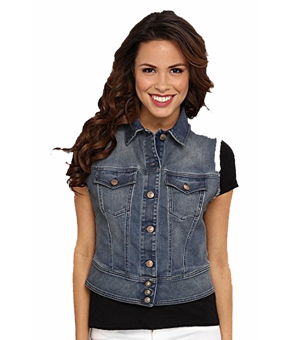 Diesel Womens De-Pally Denim Vest Denim Md