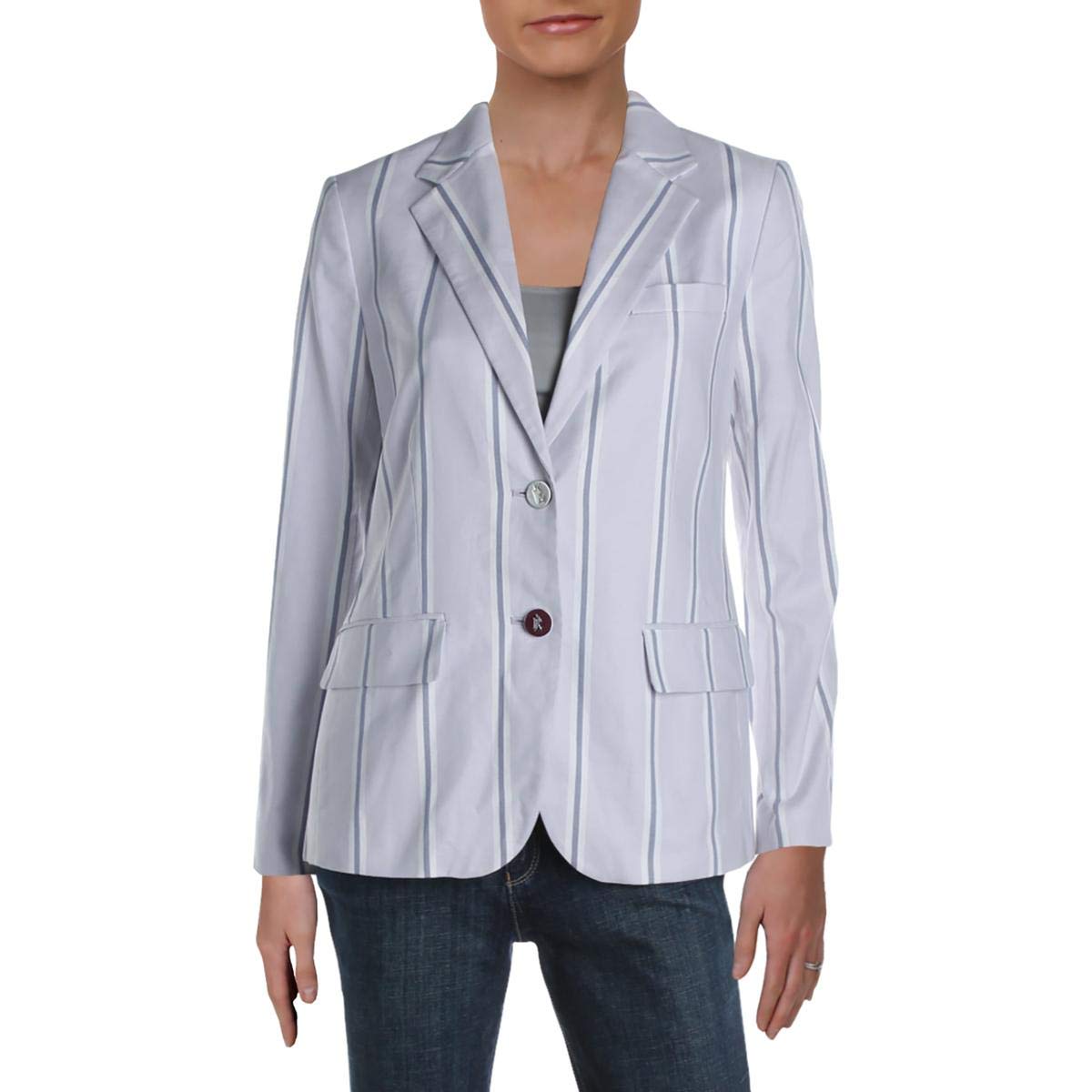 Lauren Ralph Lauren Petite Striped Canvas Blazer
